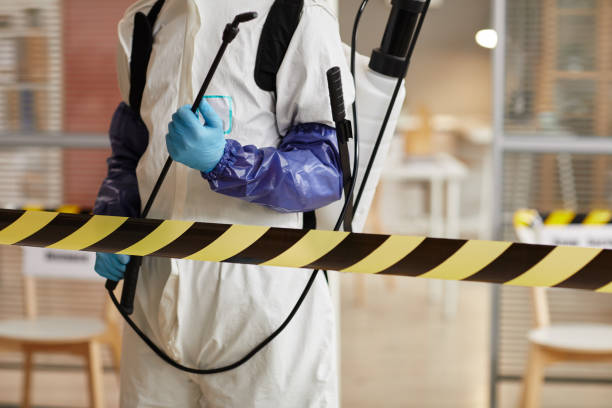 Professional Biohazard Cleanup technician working in Westport, WA